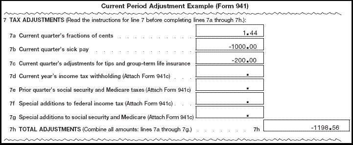 Current Period Adjustment Example