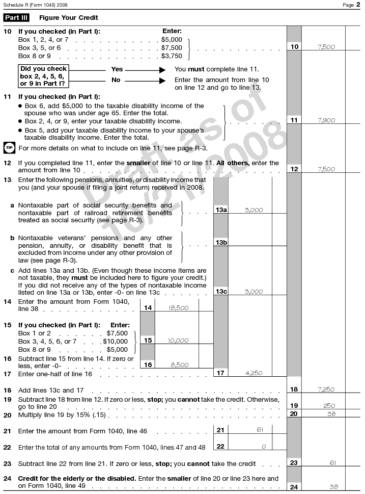 Schedule R (Form 1040) 2008, Page 2