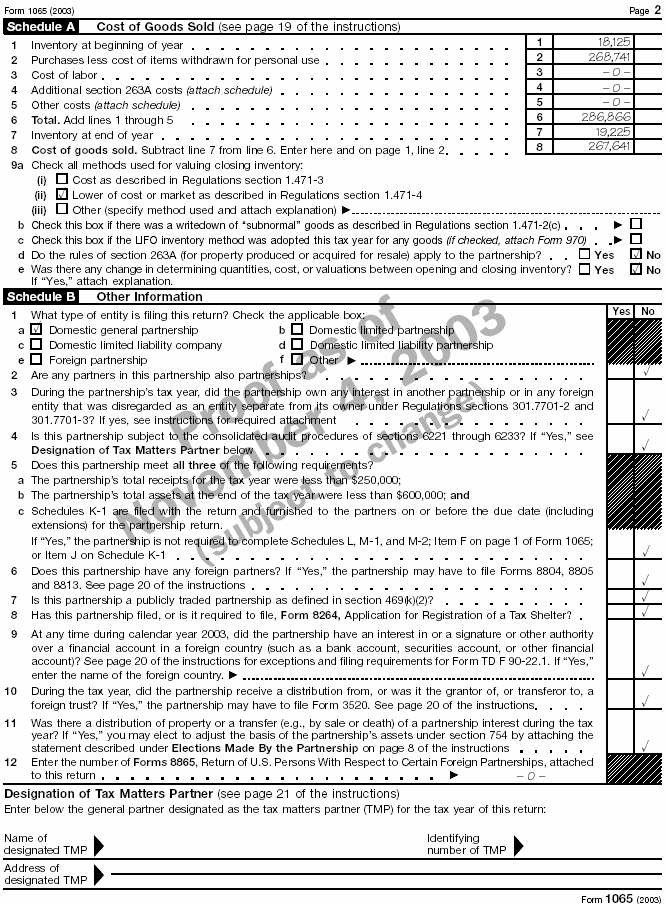 Form 1065 page 2