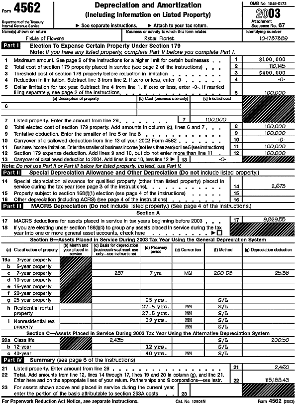 Form 4562, page 1