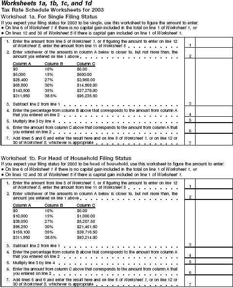 Worksheets 1 and 2