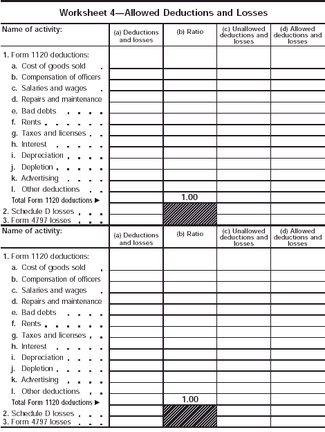 Worksheet 4