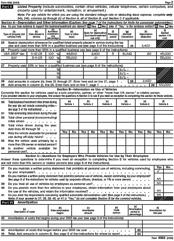 Form 4562, page 2