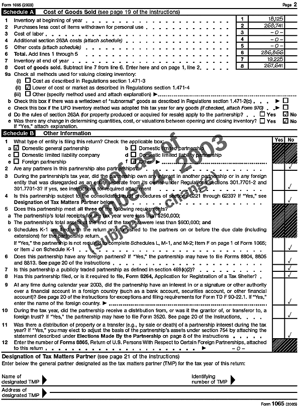 Form 1065 page 2