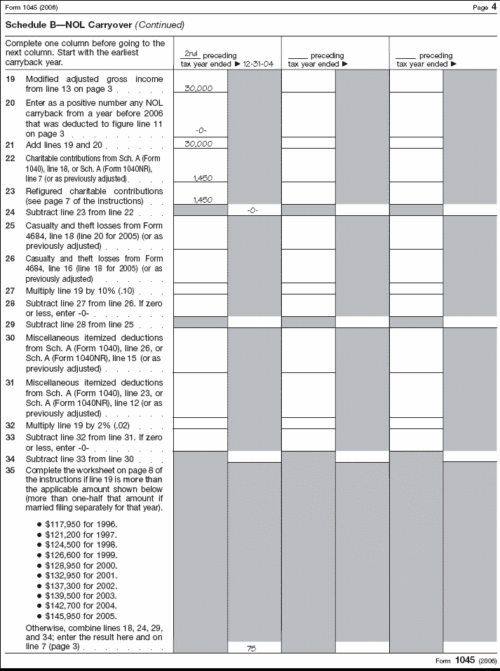 Form 1045, page 4